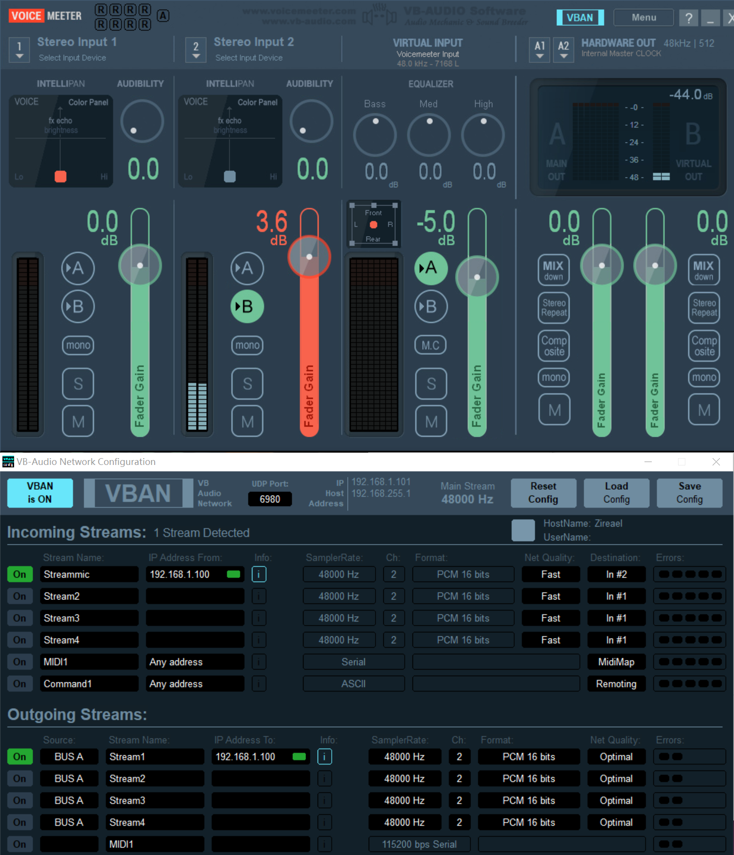Voicemeeter 电脑端设置